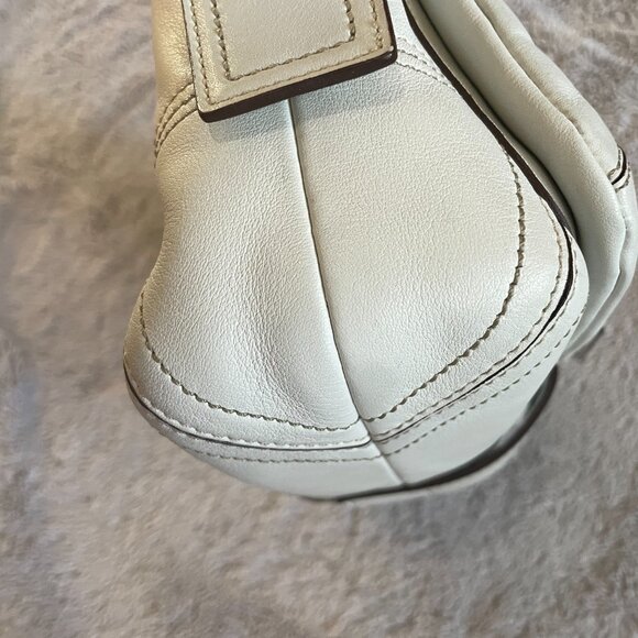 Vintage Coach Soho Double Pocket Buckle Shoulder Bag - 9434 - White - Picture 9 of 13